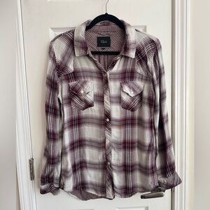 RAILS Super Soft Tencel Rayon Flannel Button Up Shirt Size Medium